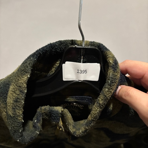 Billabong Crewneck Fleece Sweatshirt Size XL Camo 1/4 Quarter Zip Spring Fall - Picture 8 of 8